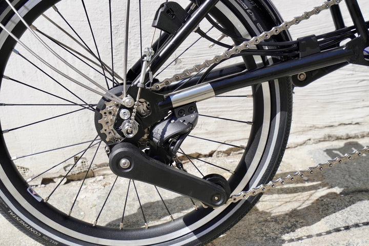 Brompton P Line Explore High Bolt Blue Lacquer 12-Gang Faltrad/Klapprad