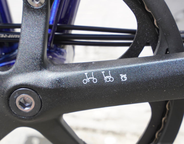 Brompton P Line Explore High Bolt Blue Lacquer 12-Gang Faltrad/Klapprad