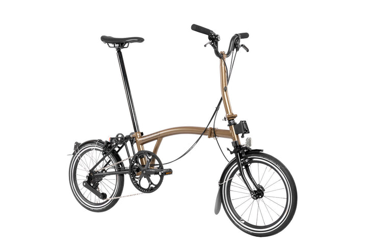 Brompton P Line Explore Mid Bronze Sky Metallic 12-Gang Faltrad/Klapprad