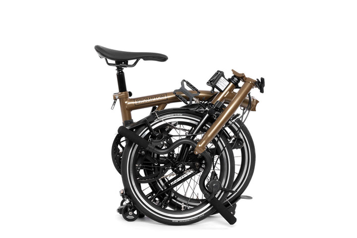 Brompton P Line Explore Mid Bronze Sky Metallic 12-Gang Faltrad/Klapprad
