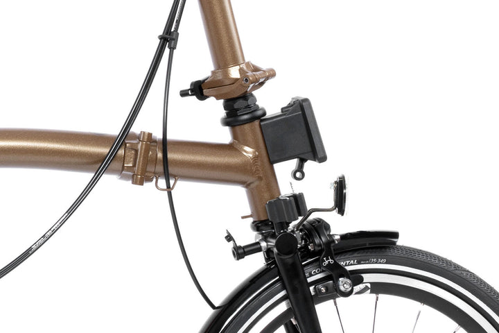 Brompton P Line Explore Mid Bronze Sky Metallic 12-Gang Faltrad/Klapprad