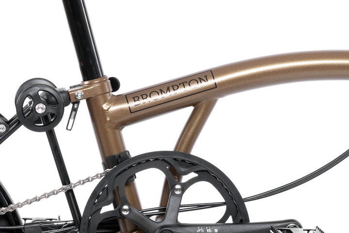 Brompton P Line Explore Mid Bronze Sky Metallic 12-Gang Faltrad/Klapprad