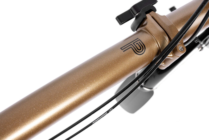 Brompton P Line Explore Mid Bronze Sky Metallic 12-Gang Faltrad/Klapprad