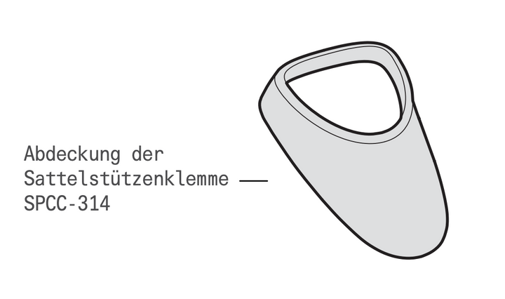 Cervelo Sattelstütz Abdeckung Caledonia-5 | Seatpost Clamp Cover Caledonia-5 SPCC-314