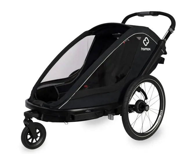 Hamax Breeze Fahrradanhänger für Kinder (2-Sitzer) – Grundtner