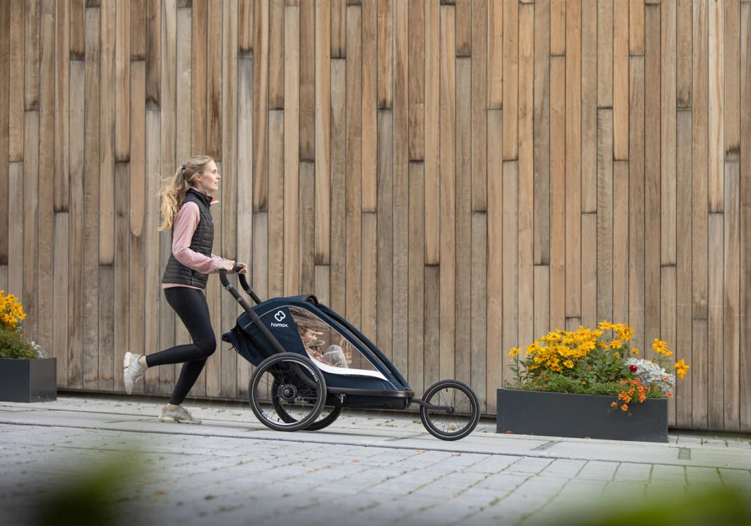 Hamax Breeze Fahrradanhänger für Kinder (2-Sitzer)