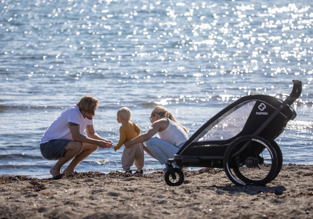 Hamax Breeze Fahrradanhänger für Kinder (2-Sitzer)