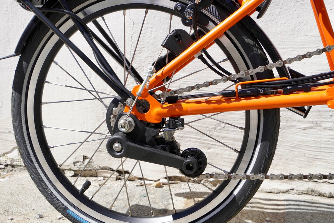 klapprad 6 gang Brompton C Line Explore 6-Gang Faltrad/Klapprad mit Gepäckträger + Nab – Grundtner
