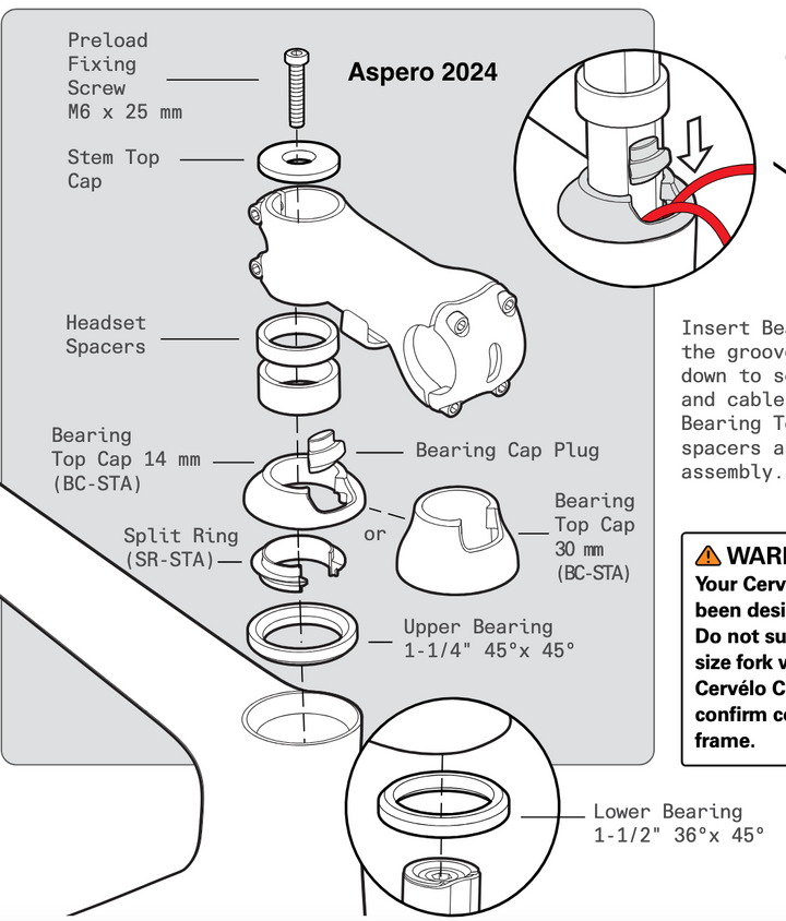 Headset for Cervelo R5, Soloist, S5, Aspero, Caledonia, etc