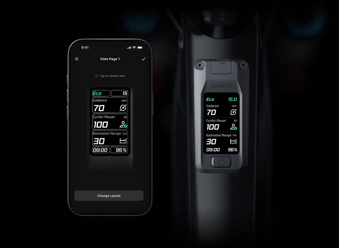 Avinox DP100-F Control Display | 2‑Zoll OLED Touchscreen für Avinox Motoren