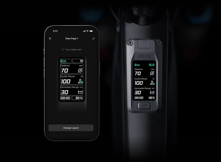 Avinox DP100-F Control Display | 2‑Zoll OLED Touchscreen für Avinox Motoren