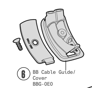 Bottom Bracket Cable Guide BBG-0E0 P5, S5, Caledonia-5, Caledonia, Aspero-5