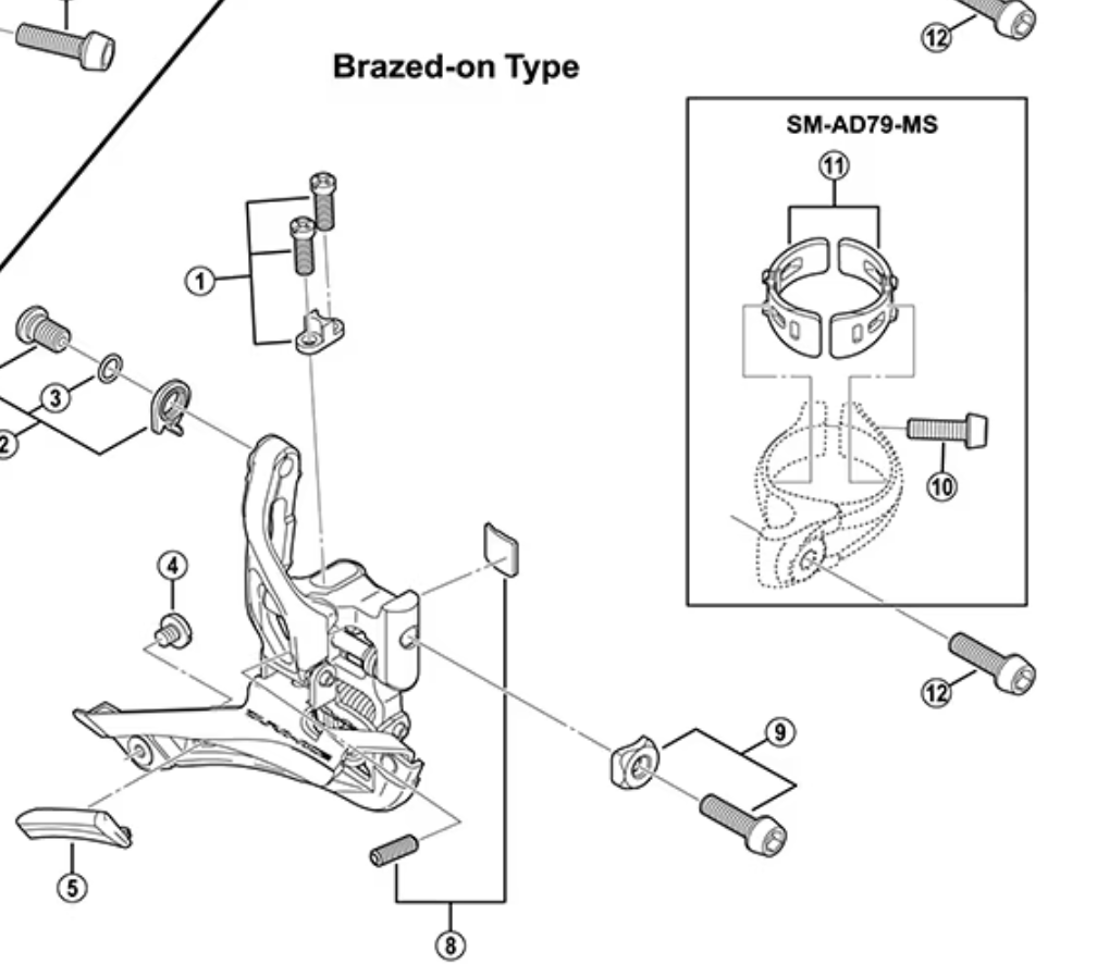 Shimano Dura-Ace Front Derailleur | Umwerfer FD-9000-F