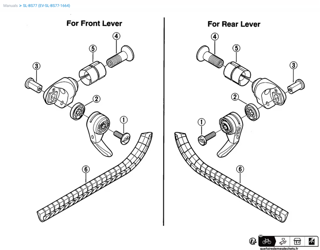 Shimano Dura-Ace | SL-BS77 Bar End Shifters (8/9 Speed)