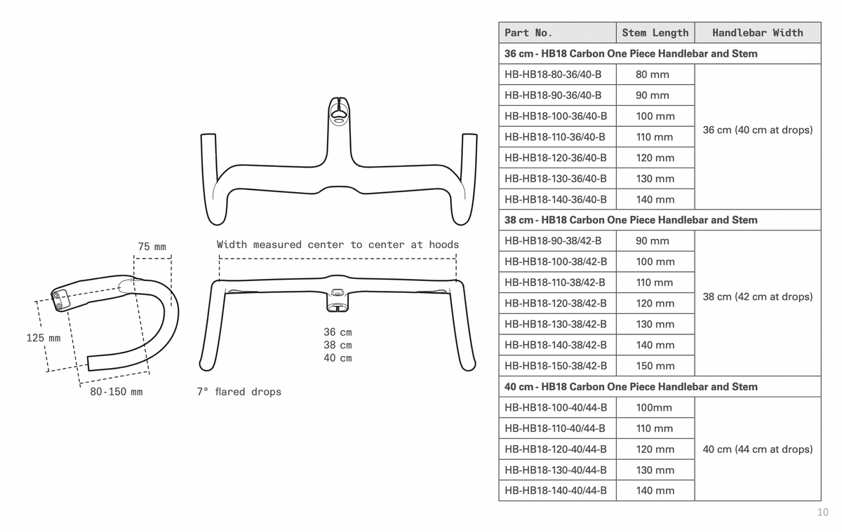 Cervelo HB18 Carbon One Piece Handlebar - Cockpit | Carbon Lenker Vorb ...
