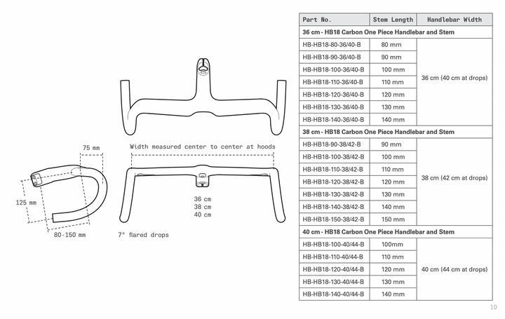Cervelo HB18 Carbon One Piece Handlebar - Cockpit | Carbon Lenker Vorbaueinheit