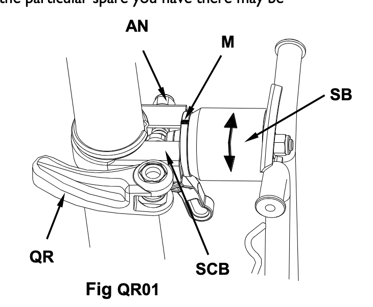 Brompton Hinterbau Fixierclip Nachrüst-Set |Rear Frame Clip | Q102084