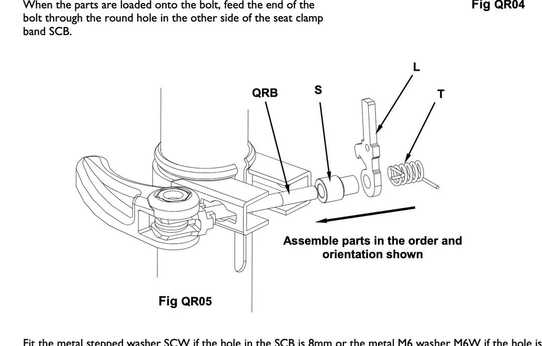 Brompton Hinterbau Fixierclip Nachrüst-Set |Rear Frame Clip | Q102084