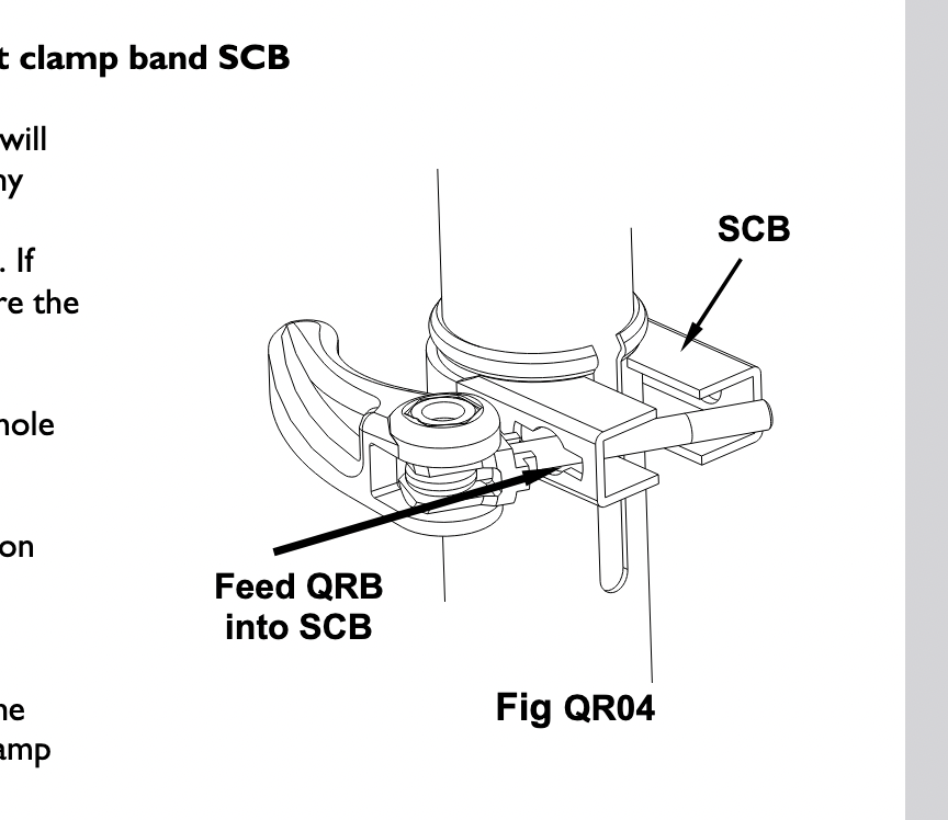 Brompton Hinterbau Fixierclip Nachrüst-Set |Rear Frame Clip | Q102084
