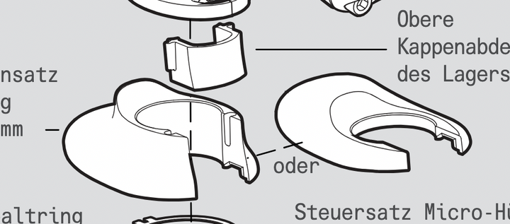 Cervelo Headset Bearing Top Cap Kit (22 mm Top Cap with Plug and 7 mm Top Cap) | BC-808