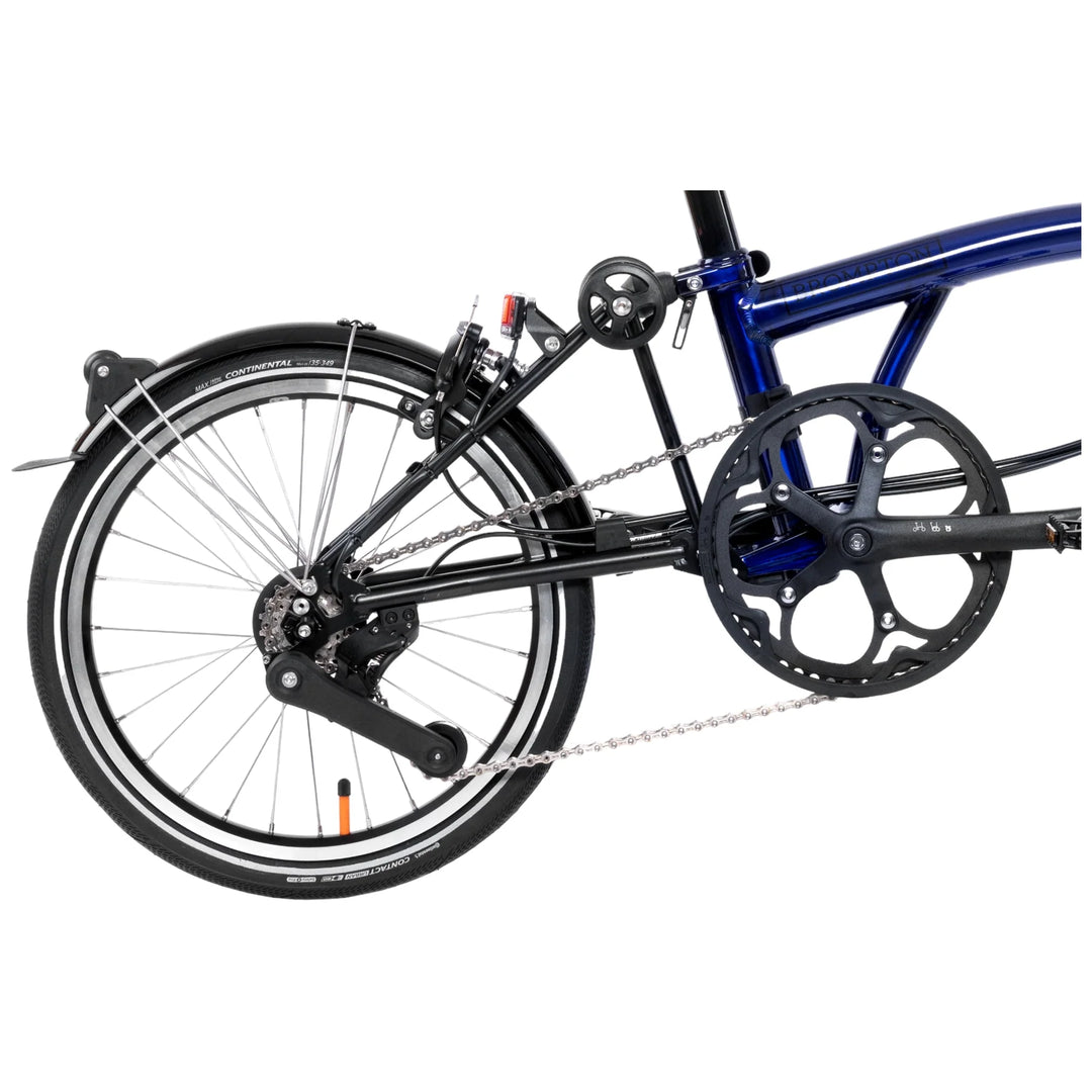 Brompton P Line Explore High Bolt Blue Lacquer 12-Gang Faltrad/Klapprad