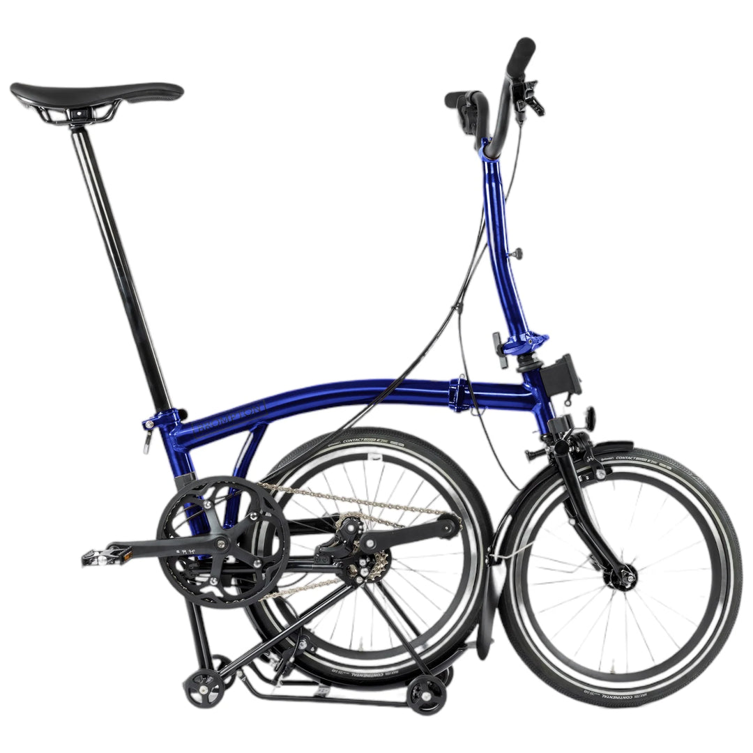 Brompton P Line Explore High Bolt Blue Lacquer 12-Gang Faltrad/Klapprad