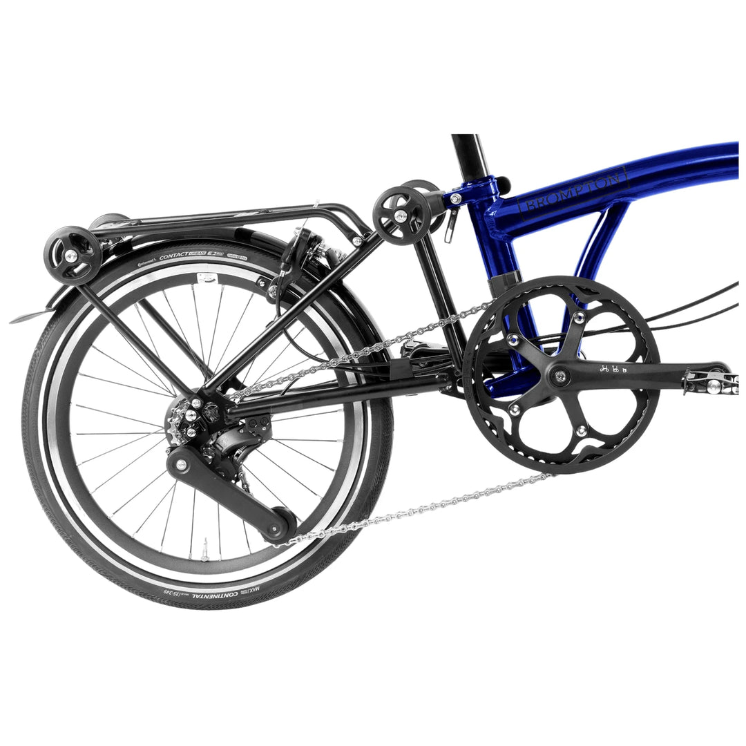 Brompton P Line Explore High Bolt Blue Lacquer 12-Gang Faltrad/Klapprad