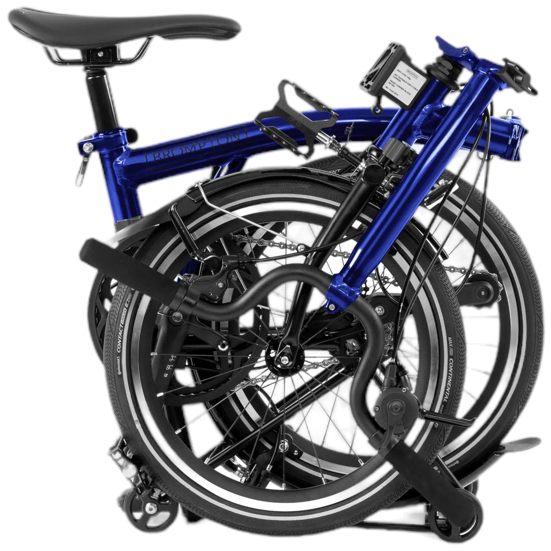 brompton rennrad Brompton P Line Explore High Bolt Blue Lacquer 12-Gang Faltrad/Klappra – Grundtner