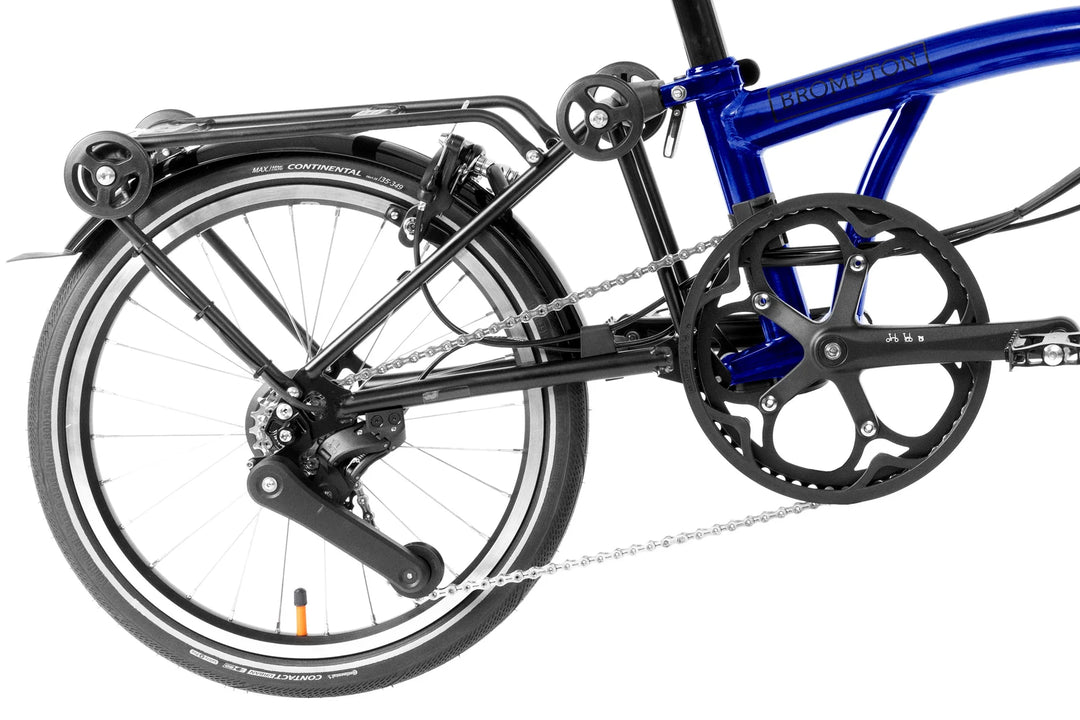 Brompton P Line Explore High Bolt Blue Lacquer 12-Gang Faltrad/Klapprad