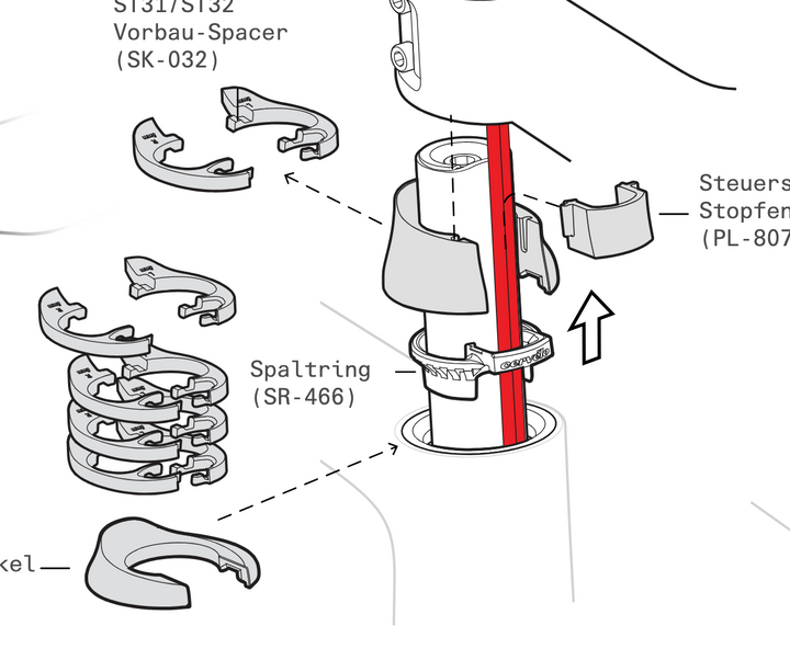 Cervelo Bearing Cap Kit | BC-997 | STEUERSATZDECKEL Set