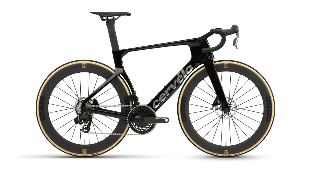 Cervelo S5 Sram Force E1 2x12 Powermeter | 2027 Five Black (Silver Decals)