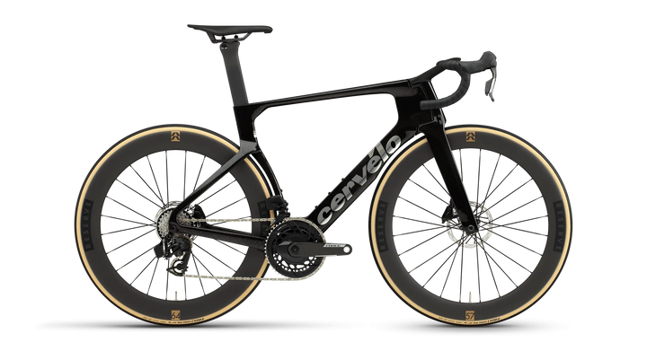 Cervelo S5 Sram Force E1 2x12 Powermeter | 2027 Five Black (Silver Decals)