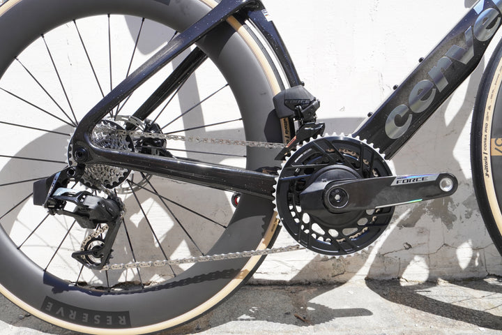 Cervelo S5 Sram Force E1 2x12 Powermeter | 2027 Five Black (Silver Decals)