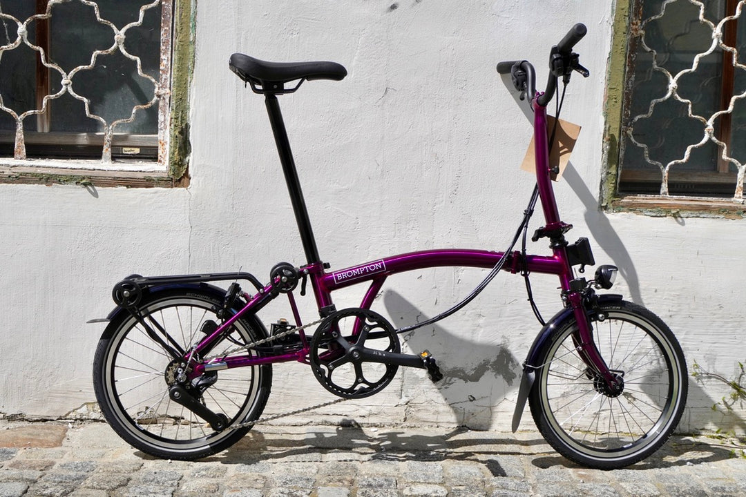 klapprad pink Brompton C Line Explore 12-Gang Faltrad/Klapprad mit Gepäckträger + Na – Grundtner