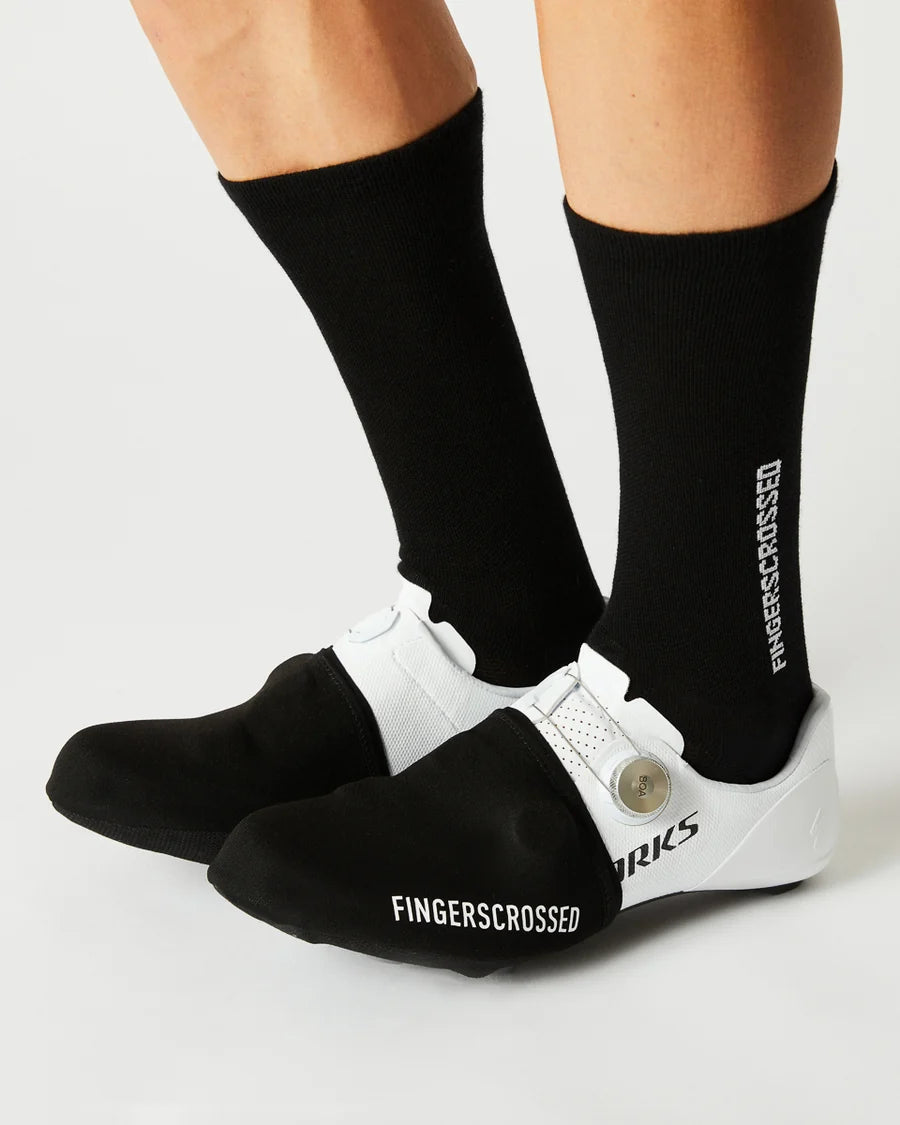 FINGERSCROSSED #TOE CAPS BLACK | Neopren Zehenwärmer Fahrrad