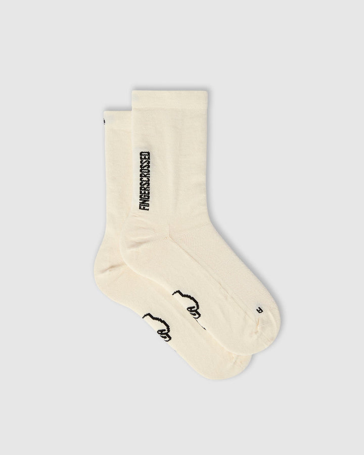 FINGERSCROSSED #LIGHT MERINO SILK BLACK | Merino Fahrrad Socken