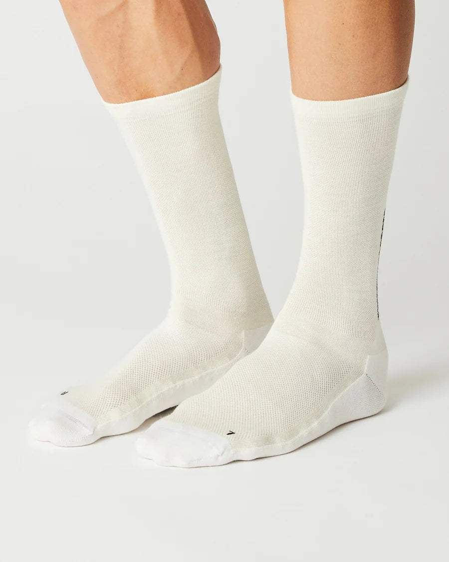 FINGERSCROSSED #LIGHT MERINO SILK BLACK | Merino Fahrrad Socken