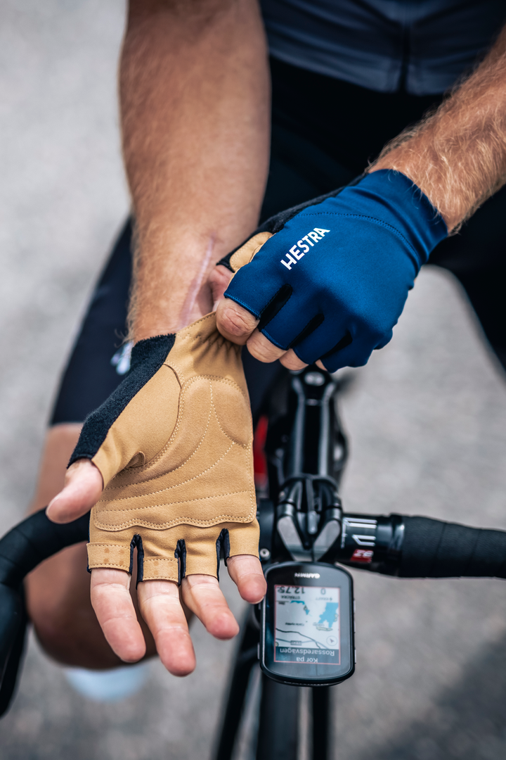 Hestra Spiro Short 5-finger - Fahrrad Handschuhe mit Gel Einlage