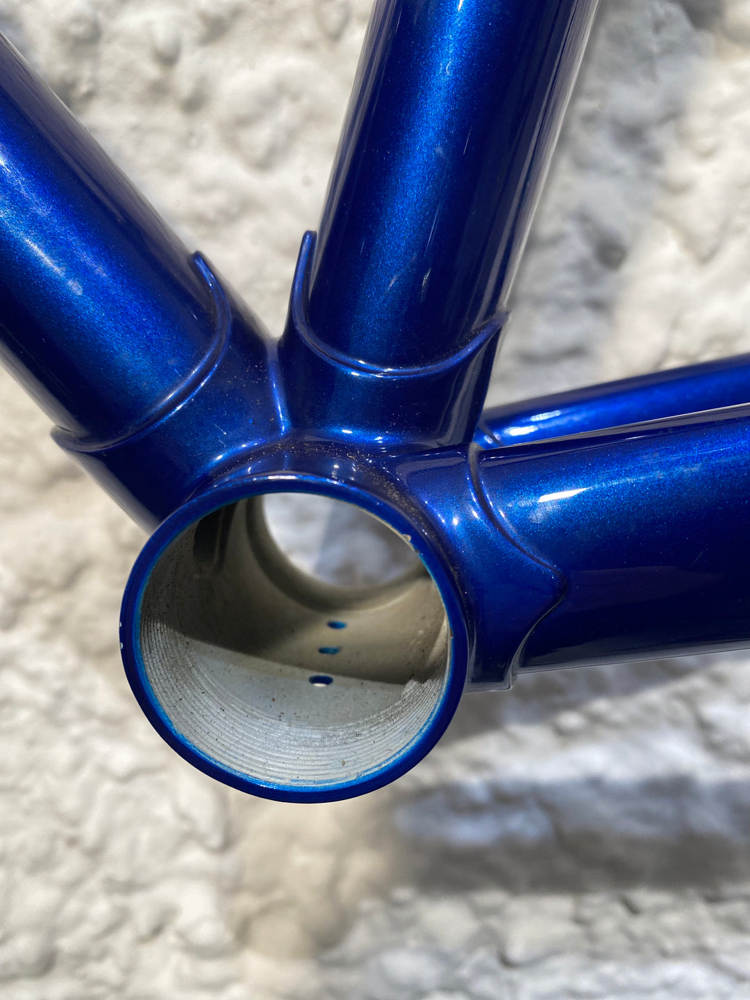 fort fahrradrahmen Viper frame blue with silver flames – Grundtner