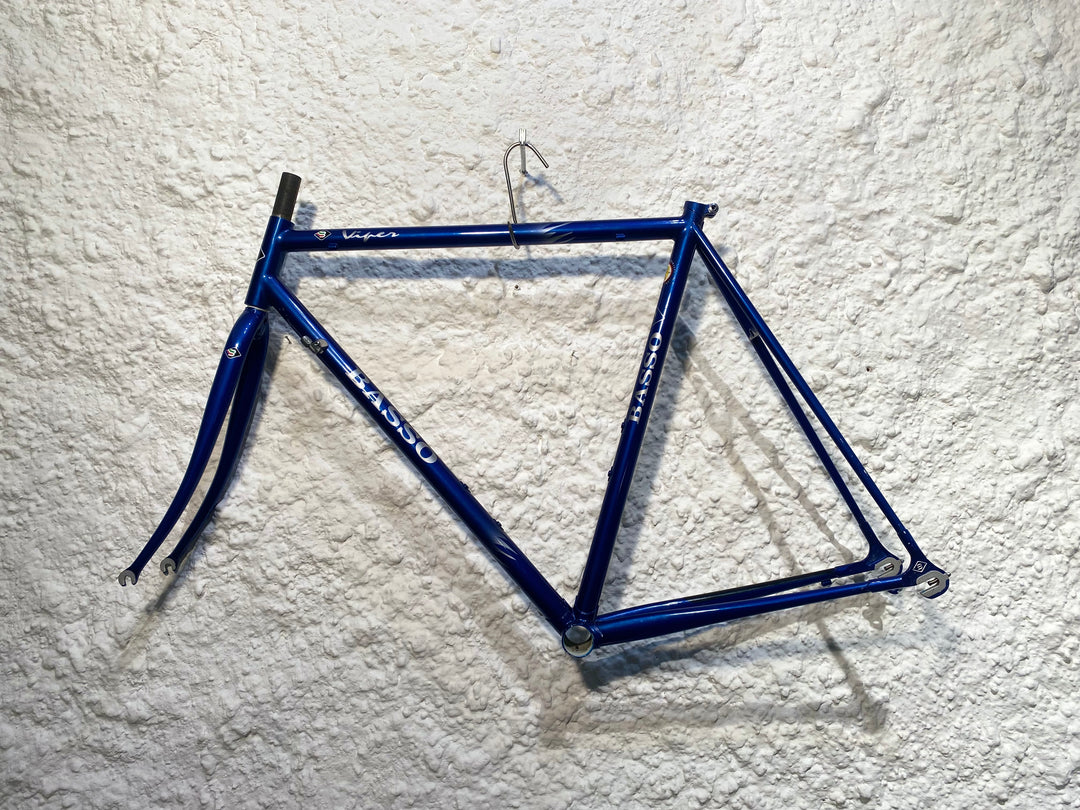 Viper frame blue with silver flames – Grundtner Viper frame blue with silver flames – Grundtner