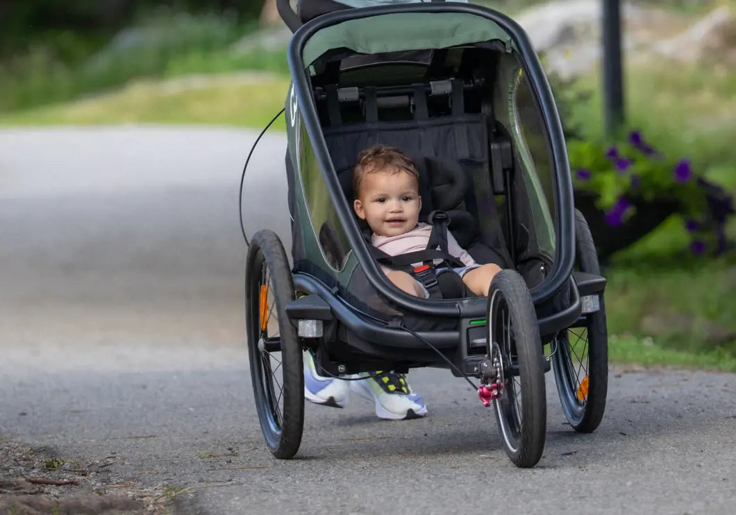 Hamax Outback Fahrradanhänger für Kinder (2-Sitzer) – Grundtner