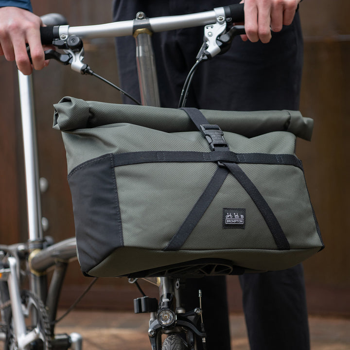 Brompton Borough Tasche/Bag M Olive mit Rahmen - Q101583