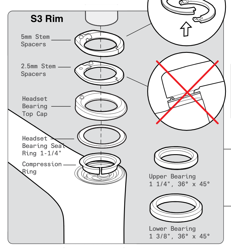 Headset for Cervelo R5, Soloist, S5, Aspero, Caledonia, etc