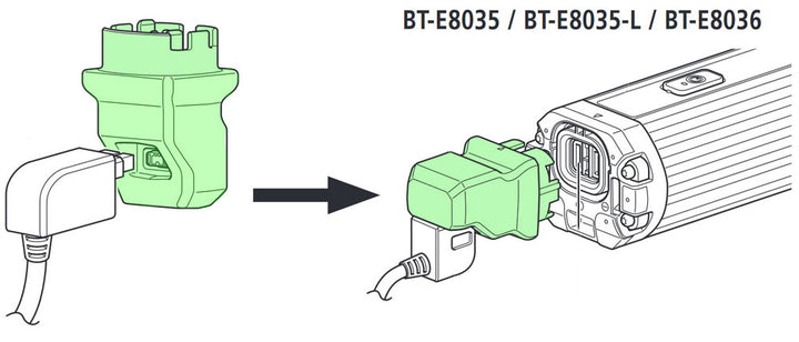 Shimano Ladeadapter SM-BTE80/SM-BTE60 für BT-E6000/6001/EN404/405/BT-E8035/EN805/806