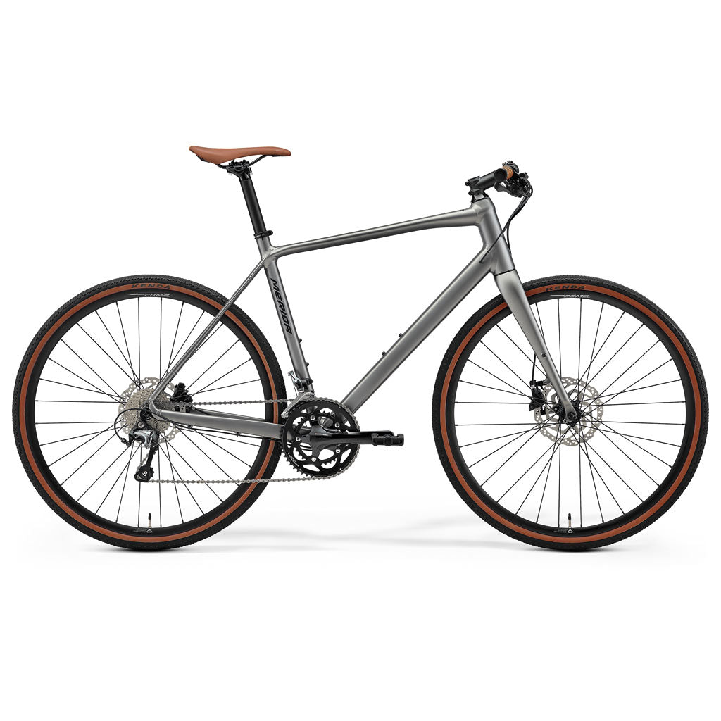 Merida Speeder 300 2027 Fitnessbike in Gunmetal Grey mit flachem Lenker, Carbongabel und Scheibenbremsen