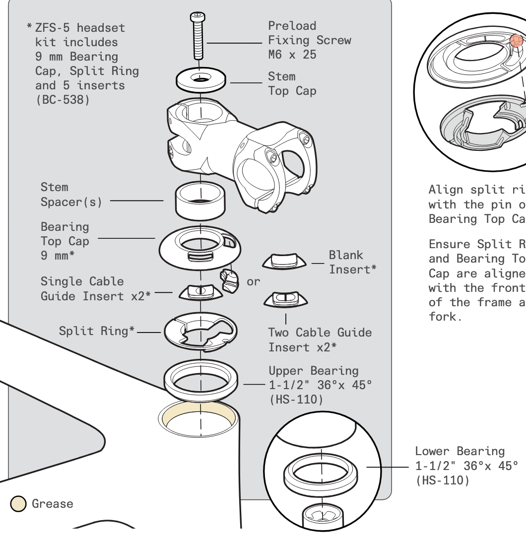 Headset for Cervelo R5, Soloist, S5, Aspero, Caledonia, etc