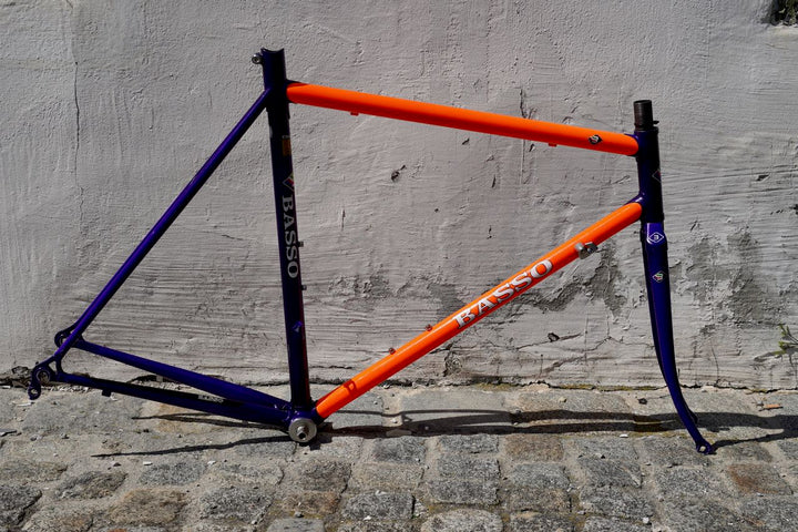 Basso Dark Violet-Neon Orange Frame