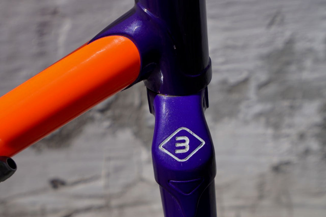 Basso Dark Violet-Neon Orange Frame