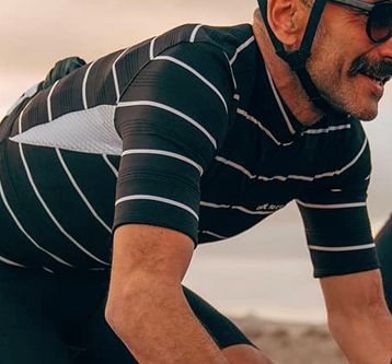 Francine Double Stripe Cycling Jersey for Men