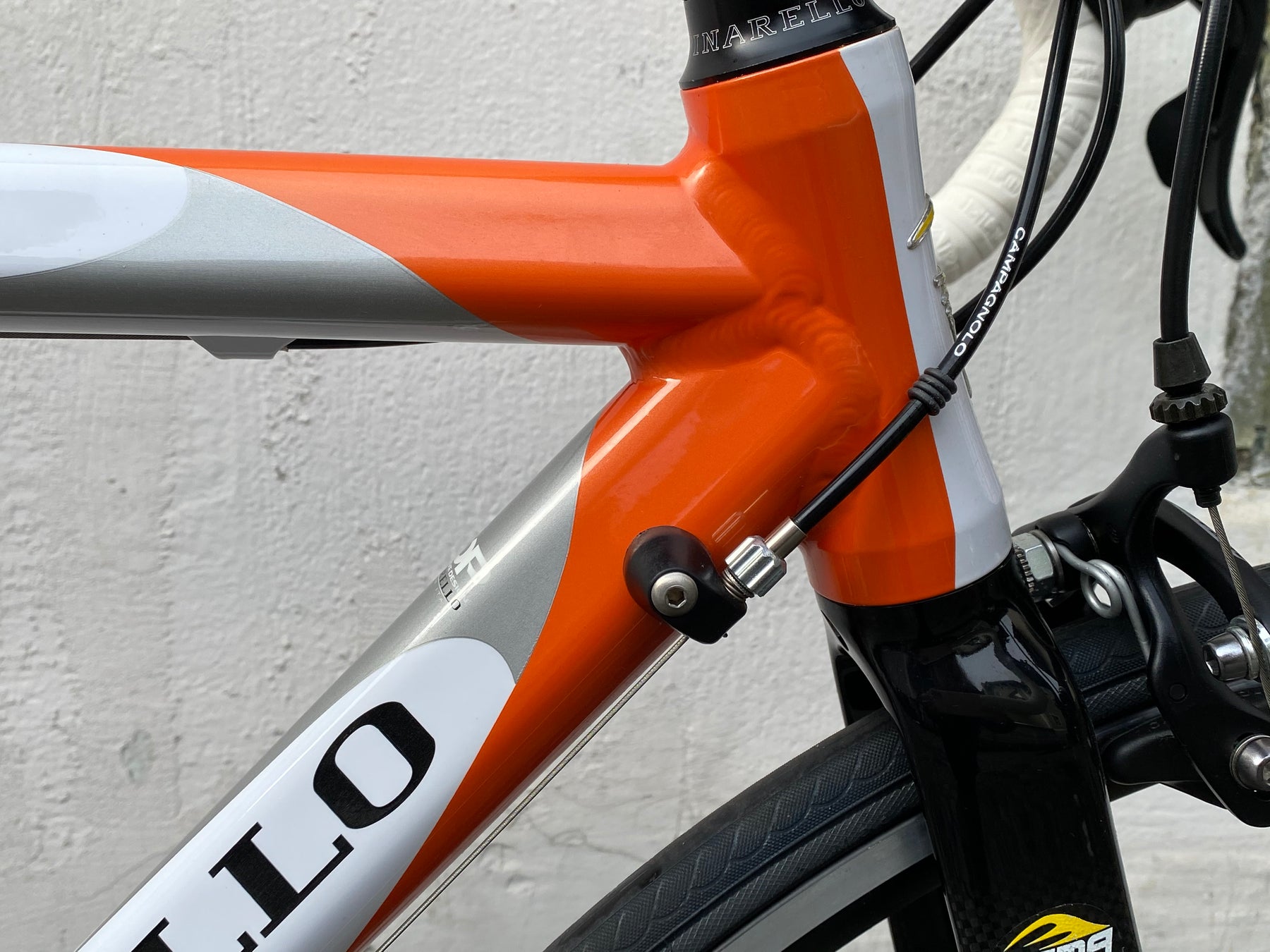 pinarello angliru rennrad Angliru orange, Campagnolo Mirage – Grundtner